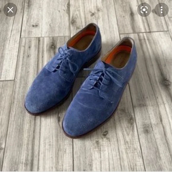 Cole Haan Men\'s Carter‎ Grand Plain Oxford Shoe Marine Blue Suede size 9.5 Cole Haan Men main image 4